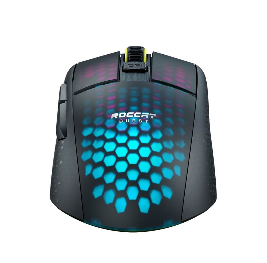Roccat Burst Pro Air melns bezvadu RGB spēļu pele