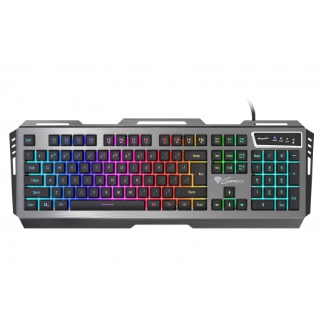 GENESIS RHOD 420 ar vadu membrānas klaviatūra ar RGB