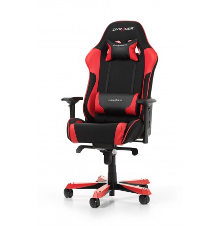 DXRACER KING SERIES K11-NR sarkans ergonomisks krēsls (Materiāls + PU)
