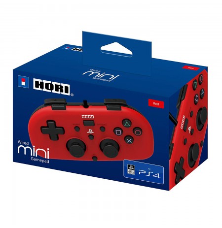 HORI wired mini - PlayStation 4 kontrolieris bērniem (sarkans)