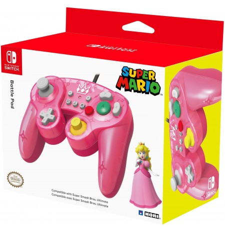HORI Nintendo Switch Battle Pad (Princess Peach) GameCube Style