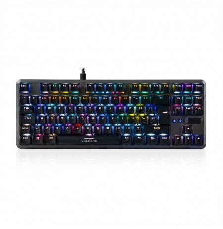 MODECOM VOLCANO LANPARTY V2 RGB spēļu klaviatūra BROWN US