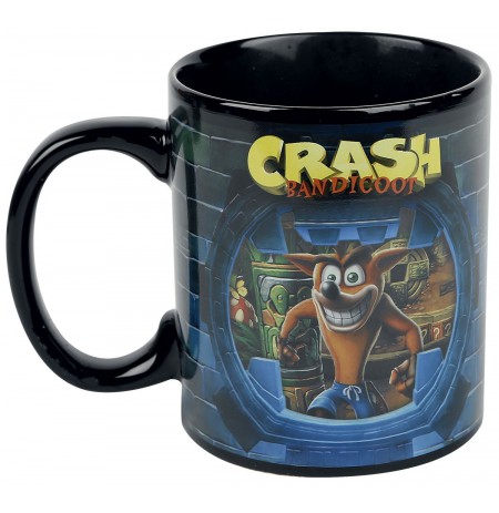 Crash Bandicoot 300 ml krāsu mainoša krūze