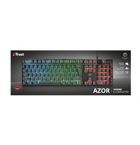 TRUST GXT 835 Azor membrānas klaviatūra | US