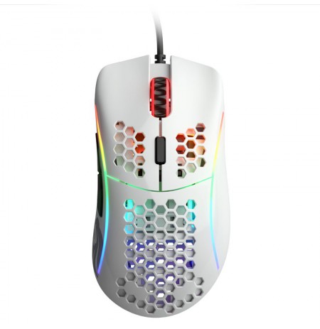 Glorious PC Gaming Race Model D pele ar vadu (spīdīga, balta)