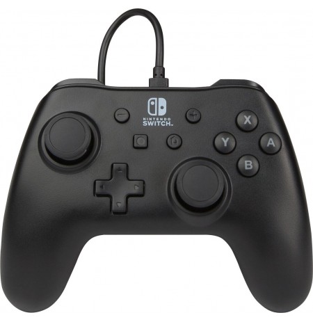PowerA melnas ar vadu kontrolieris paredzēts Nintendo Switch