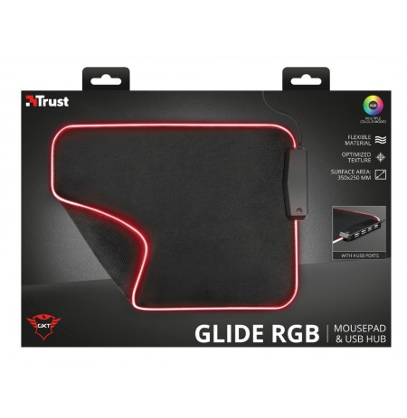 TRUST GXT 765 Glide-Flex RGB XL peles paliktnis |350x250x3mm