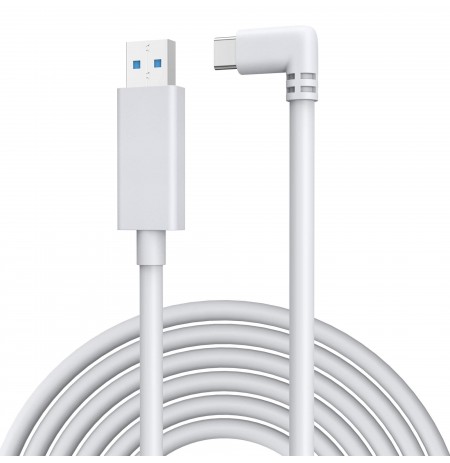 Kiwi Design QC-5 USB-C 16FT(5M) Link Cable for Meta Quest 1 & 2 (USB 3.2) (Balts)