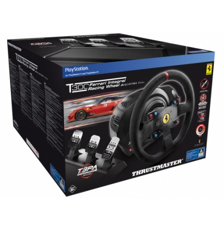 Thrustmaster T300 Ferrari Integral Racing Wheel Alcantara Edition + T3 PA3 Pedal-Set | PS3, PS4, PC
