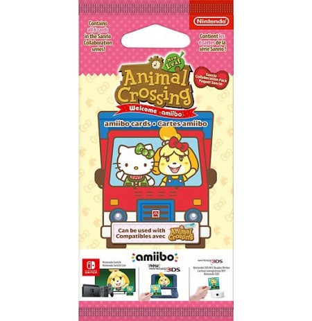 Animal Crossing amiibo Kartes sērija Sanrio (6gab.)