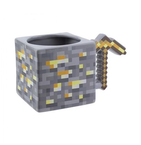 Minecraft Gold Pickaxe 3D Mug