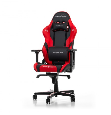 DXRACER Gladiator Series G001-NR melns-sarkans ergonomisks krēsls