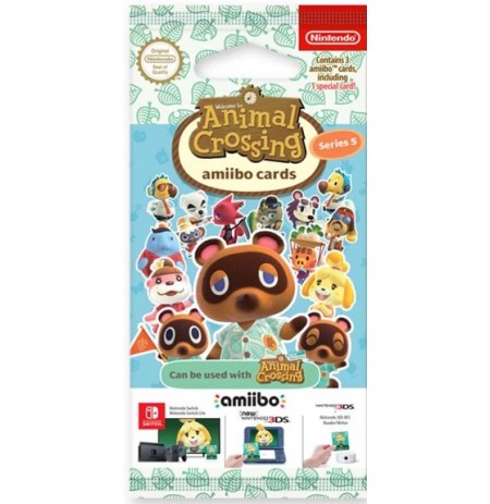 Animal Crossing Amiibo kartes sērija 5 (3gab.)