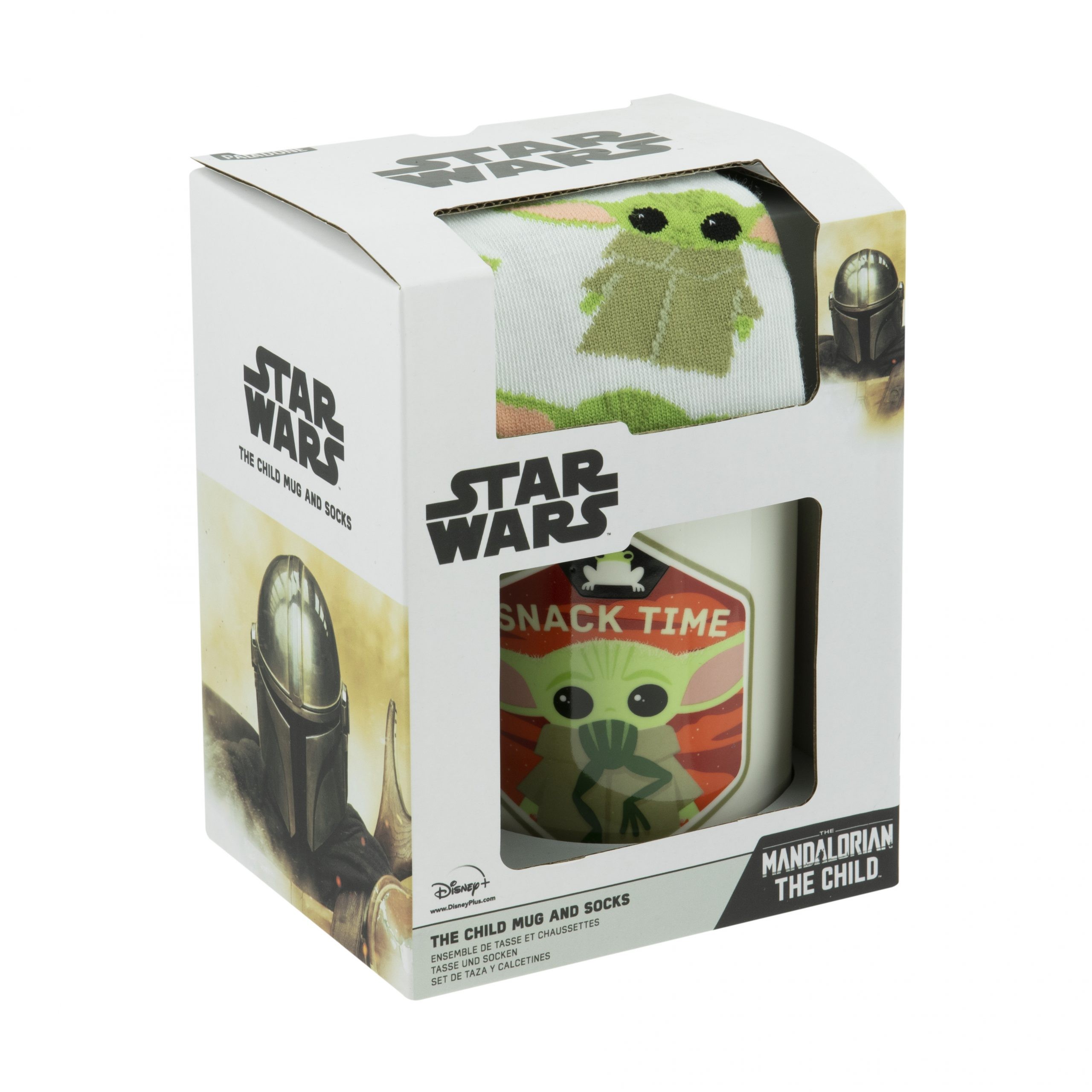 Star Wars Mandalorian Yoda Child krūze un zeķes dāvanu komplekts