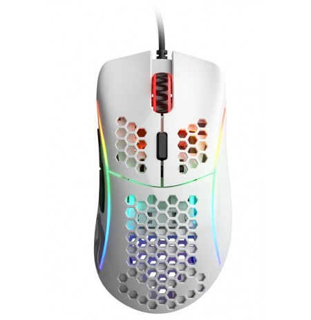 Glorious PC Gaming Race Model D- pele ar vadu (spīdīga, balta)