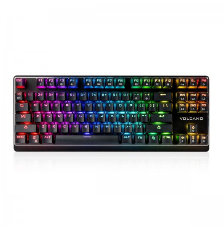 MODECOM VOLCANO LANPARTY RGB spēļu klaviatūra BROWN US