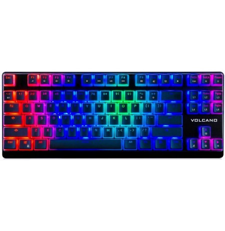 MODECOM VOLCANO LANPARTY RGB PUDDING EDITION BLACK spēļu klaviatūra BLUE US