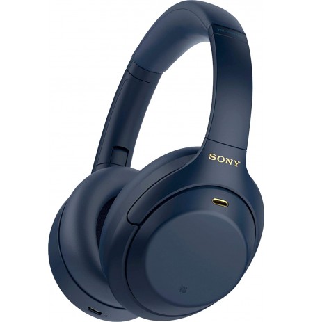 Sony WH-1000XM4 bezvadu trokšņu slāpēšanas austiņas (zils)