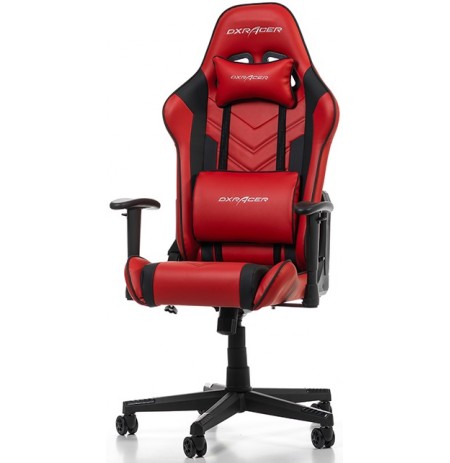 DXRACER Prince Series P132-RN sarkans ergonomisks krēsls