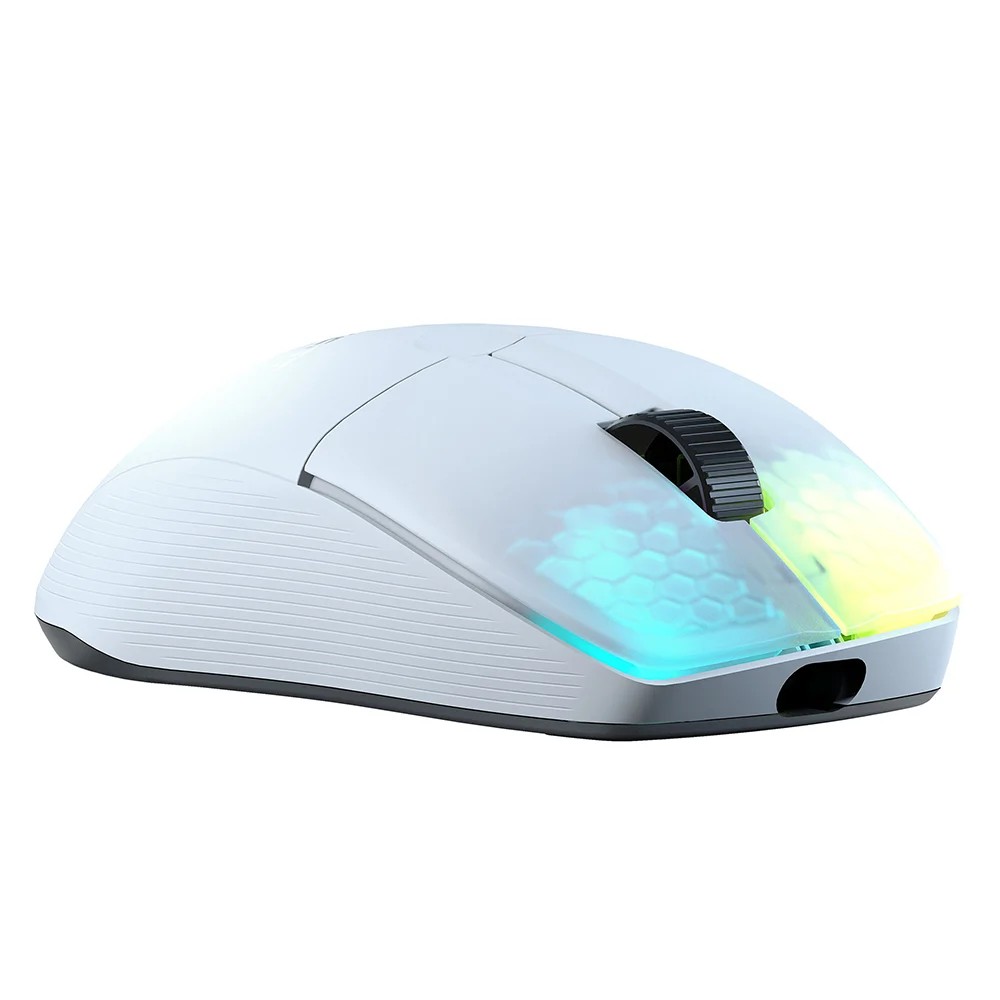 Roccat Kone Pro Air balta bezvadu RGB spēļu pele
