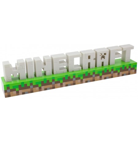 Minecraft logotipa lampa