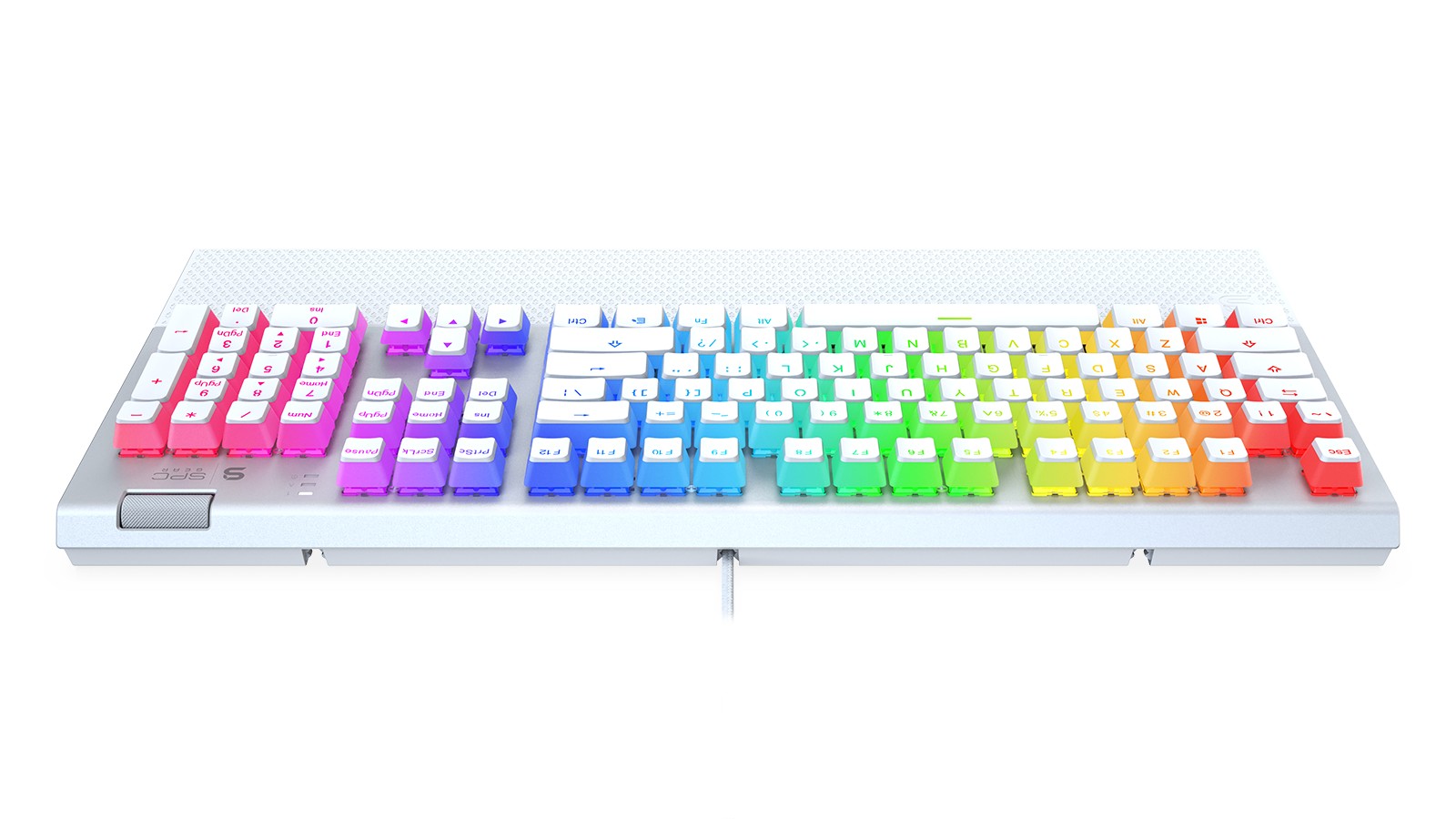 SPC Gear GK650K Omnis mehāniskā klaviatūra ar RGB Pudding Edition (US, Kailh BROWN switch)