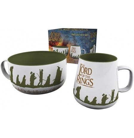 Lord of the Rings One Ring Fellowship brokastu krūžu komplekts