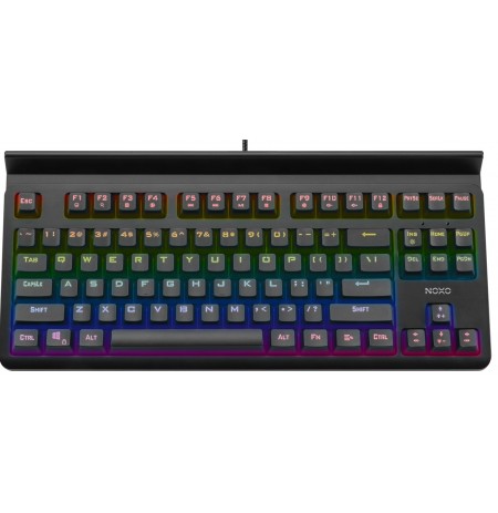 NOXO Specter TKL mehāniskā ar vadu RGB klaviatūra ar planšetdatora/tālruņa turētāju | US, Blue Switch