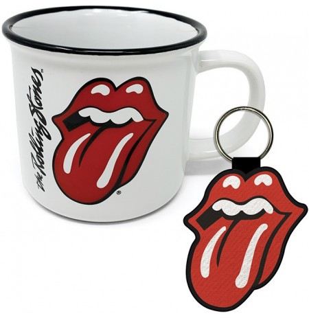 The Rolling Stones Lips krūze, atslēgu piekariņu dāvanu komplekts