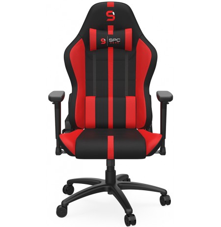 SPC Gear SR400F melns/sarkans Audums ergonomisks krēsls