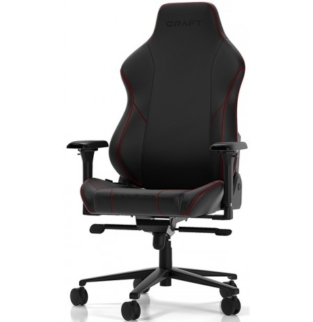 DXRACER Craft Series C001-N-R melns/sarkans ergonomisks krēsls