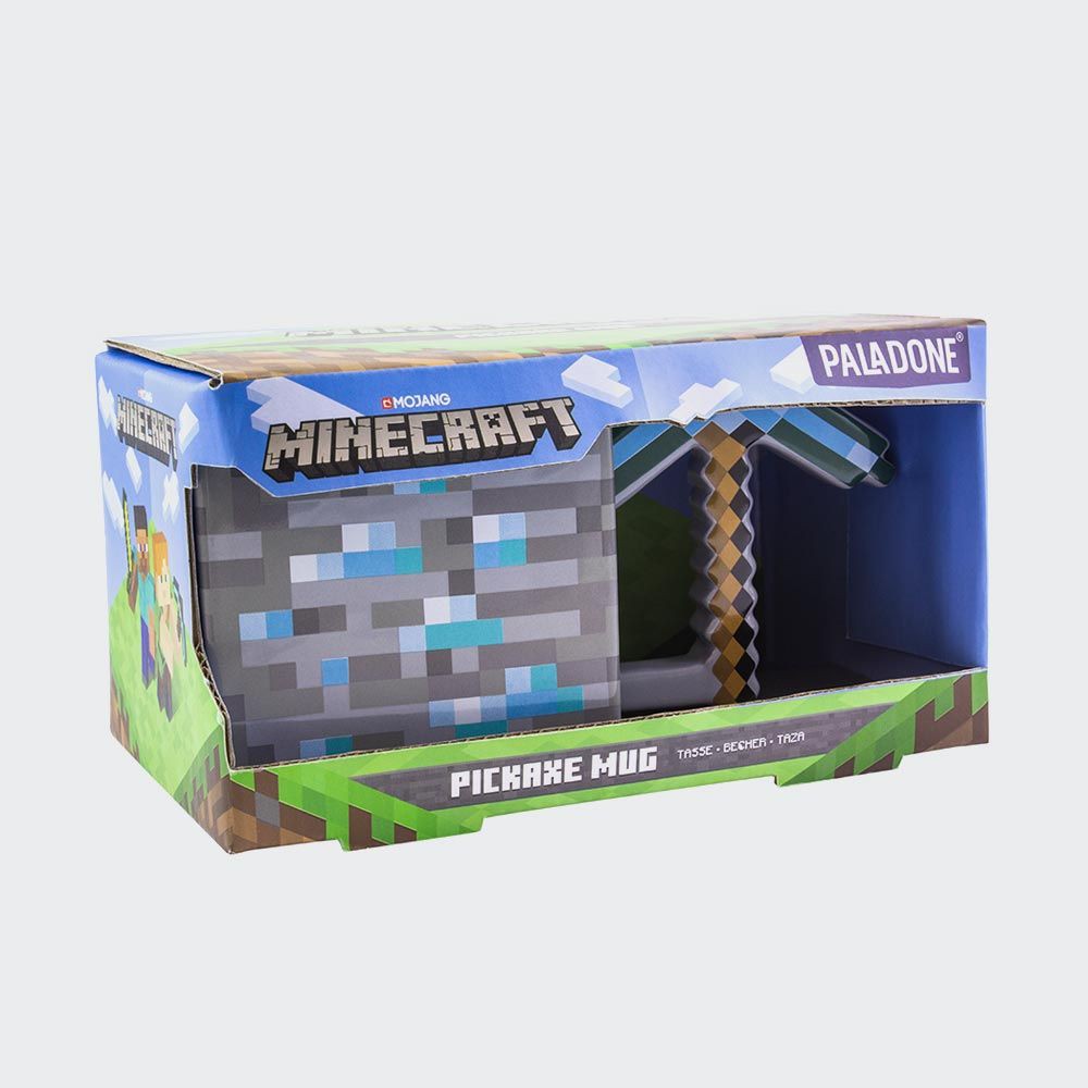 Minecraft Pickaxe 3D krūze (Bojāts iepakojums)