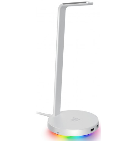 RAZER austiņu statīvs V2 ar RGB, USB 3.1 un 7.1 telpisko skaņu (balts)