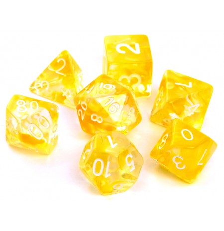 REBEL RPG Dice Set - Nebula - Yellow