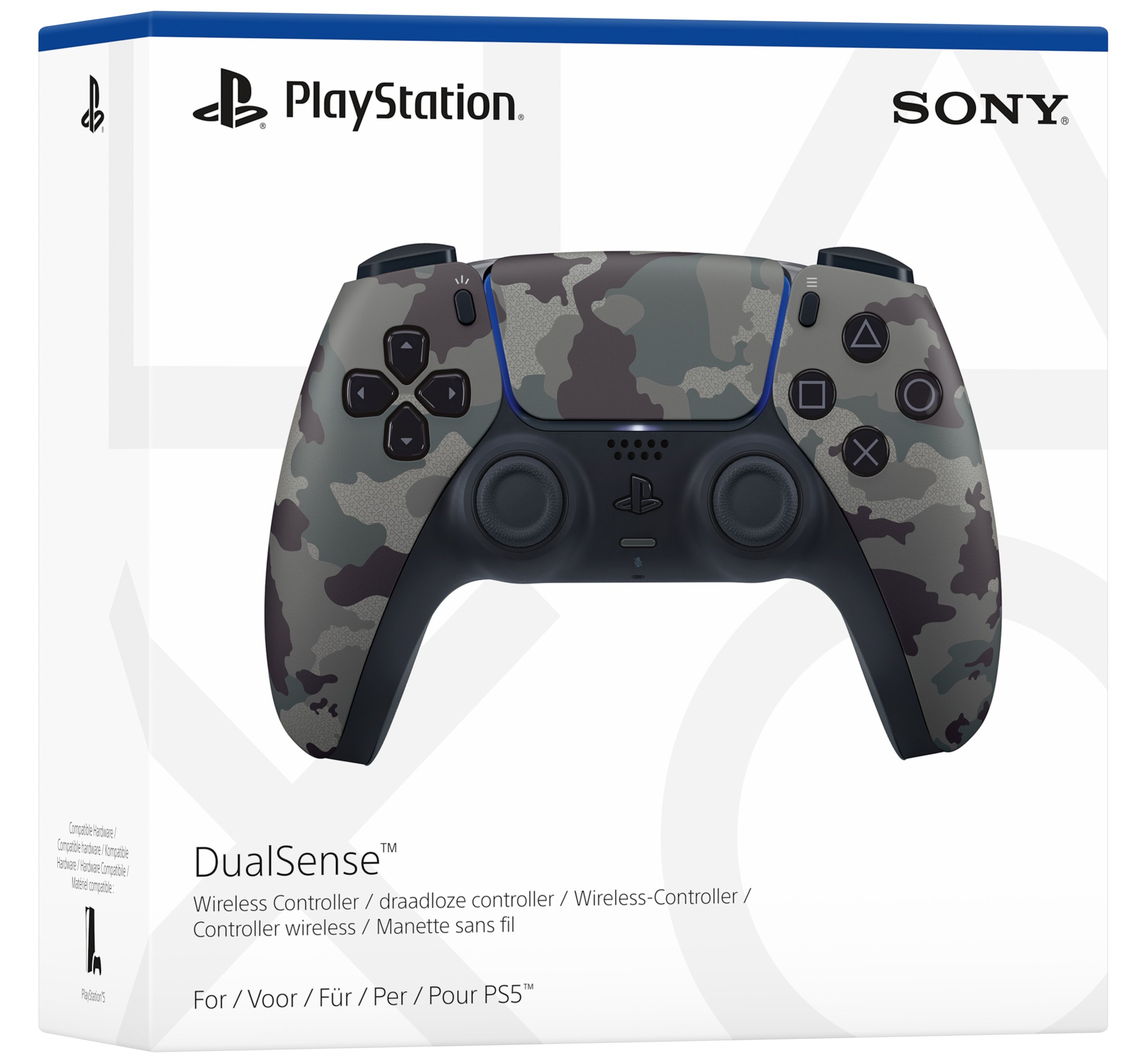 Sony PlayStation DualSense Grey Camouflage bezvada kontrolieris (PS5)