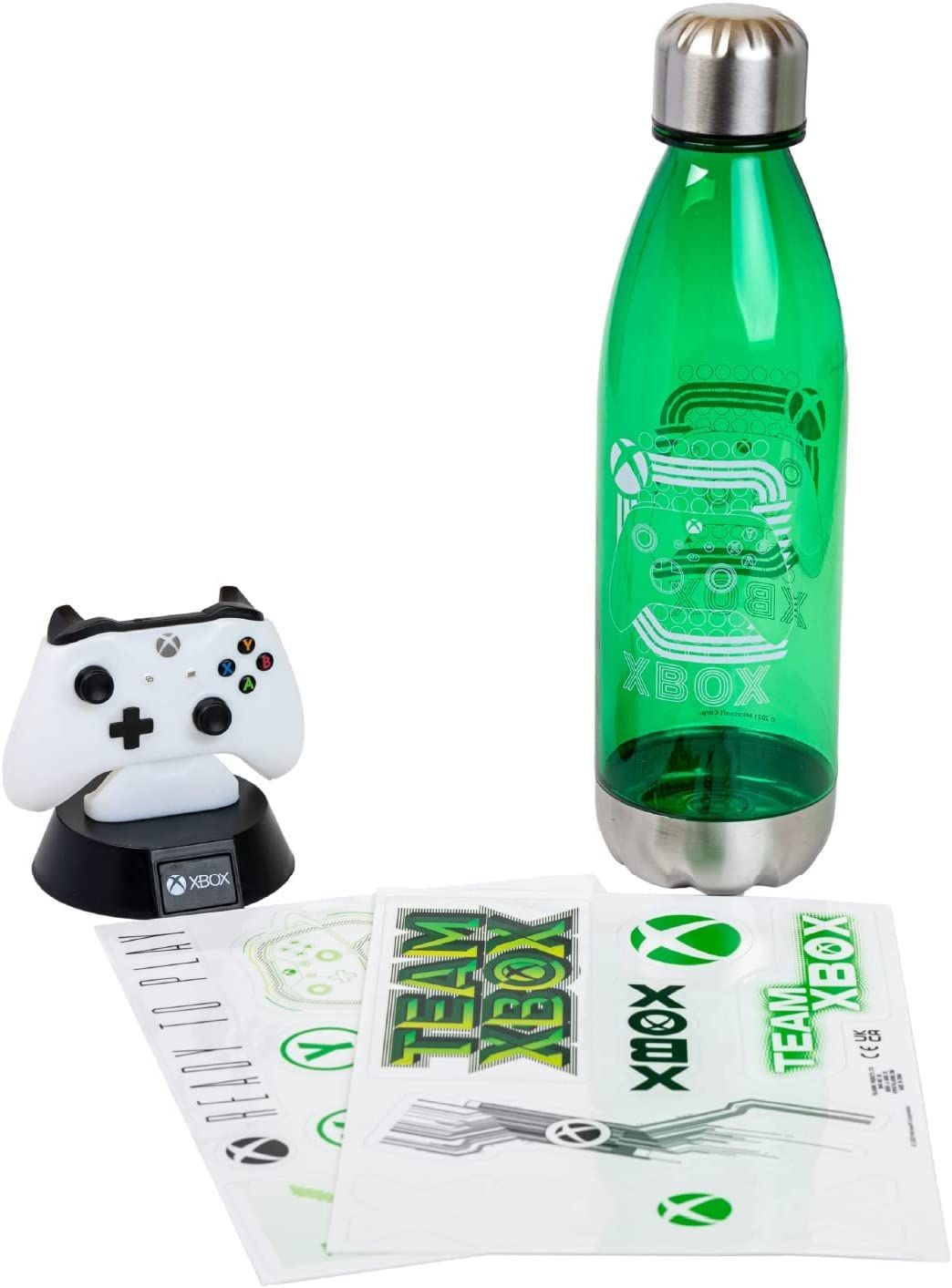 Xbox Icon gaisma, pudeļu un uzlīmju dāvanu komplekts