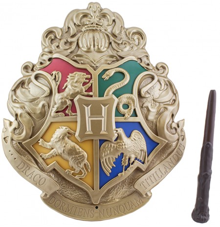 Harry Potter Hogwarts Crest lampa ar tālvadības pulti