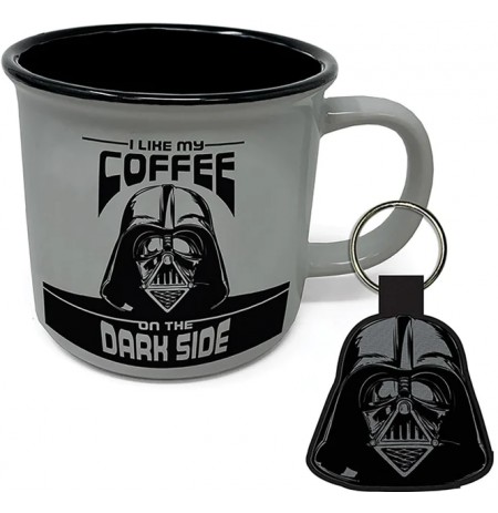 Star Wars I Like My Coffe On The Dark Side krūze, atslēgu piekariņu dāvanu komplekts