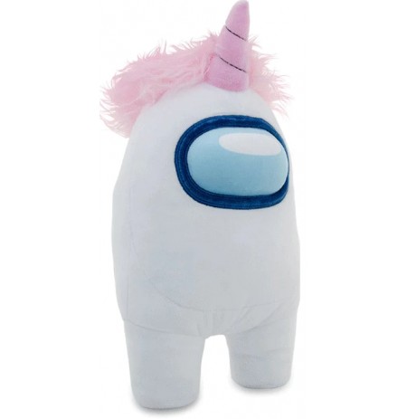 Plīša rotaļlieta Among Us - White Unicorn 30 cm