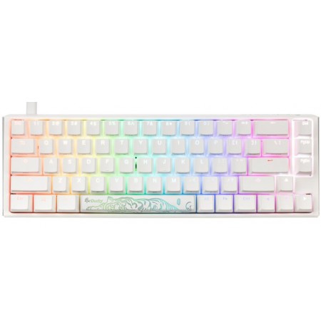 Ducky ONE 3 Classic Pure White SF 65% RGB mehāniskā klaviatūra | Hot-Swap, US, MX Black Switch