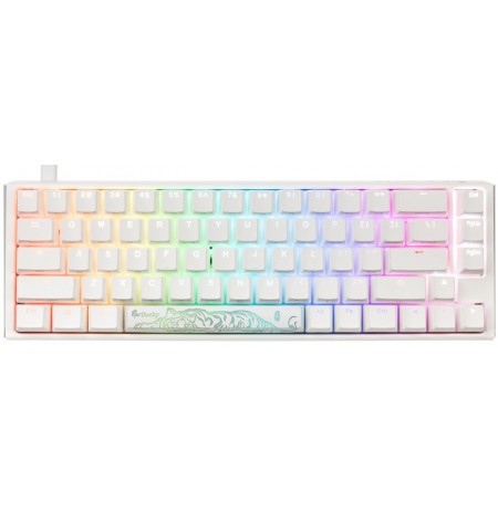 Ducky ONE 3 Classic Pure White SF 65% RGB mehāniskā klaviatūra | Hot-Swap, US, MX Clear Switch