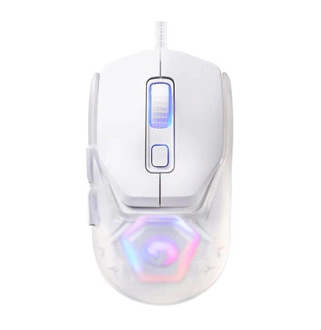 Marvo Fit Lite G1 Wired White Mouse | 12000 DPI