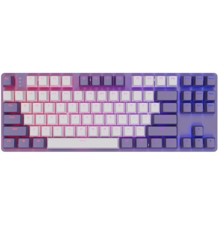 Dark Project One KD87A TKL Violet/White klaviatūra - Sapphire Mechanical switches