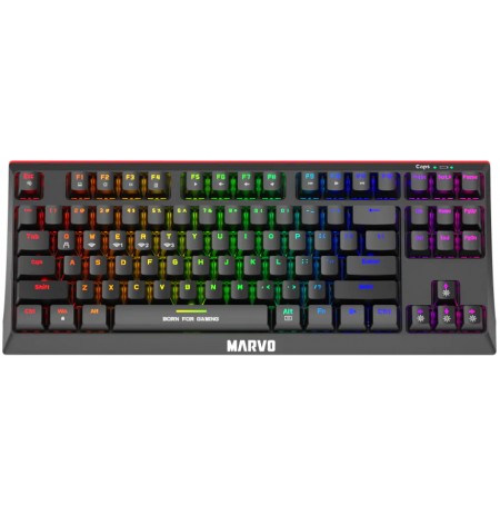 Marvo KG953W TKL 80% bezvadu mehāniskā klaviatūra ar RGB  (US, Red switch)