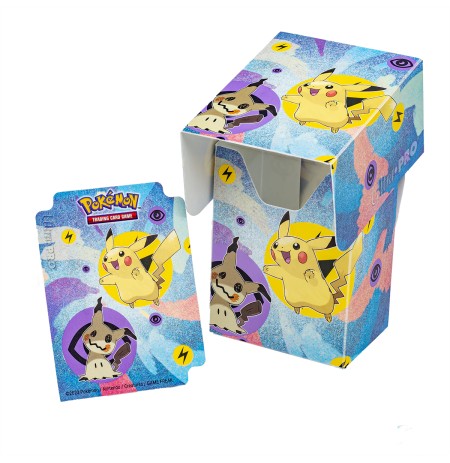 UP - Pikachu & Mimikyu Full View Deck Box for Pokémon