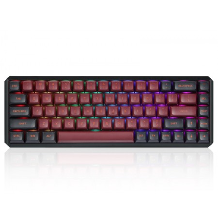 Darmoshark K5 TKL bezvadu mehāniskā klaviatūra ar RGB (US, Hot-swap, RED switch V3) Black