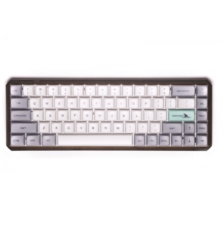 Darmoshark K5 TKL bezvadu mehāniskā klaviatūra ar RGB (US, Hot-swap, Yellow switch) Grey