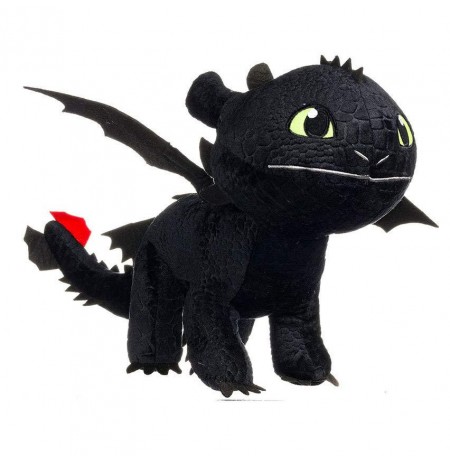 Plīša rotaļlieta How to Train Your Dragon - Toothless Black 30cm