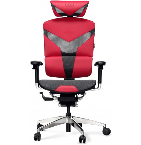 DIABLO V-DYNAMIC ergonomisks krēsls (melns/sarkans)