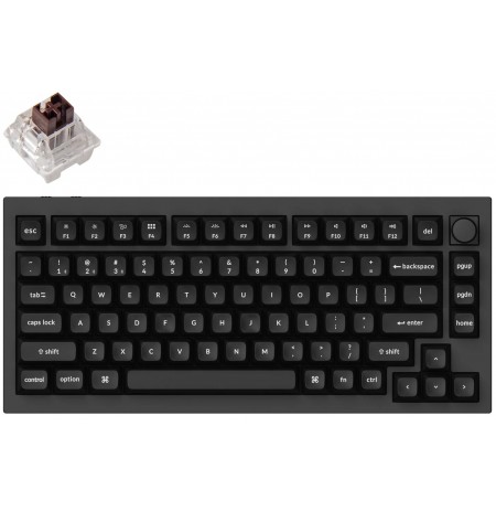 Keychron Q1 Pro bevielė mechaninė klaviatūra (ANSI, RGB, Hot-Swap, Keychron K Pro Brown)